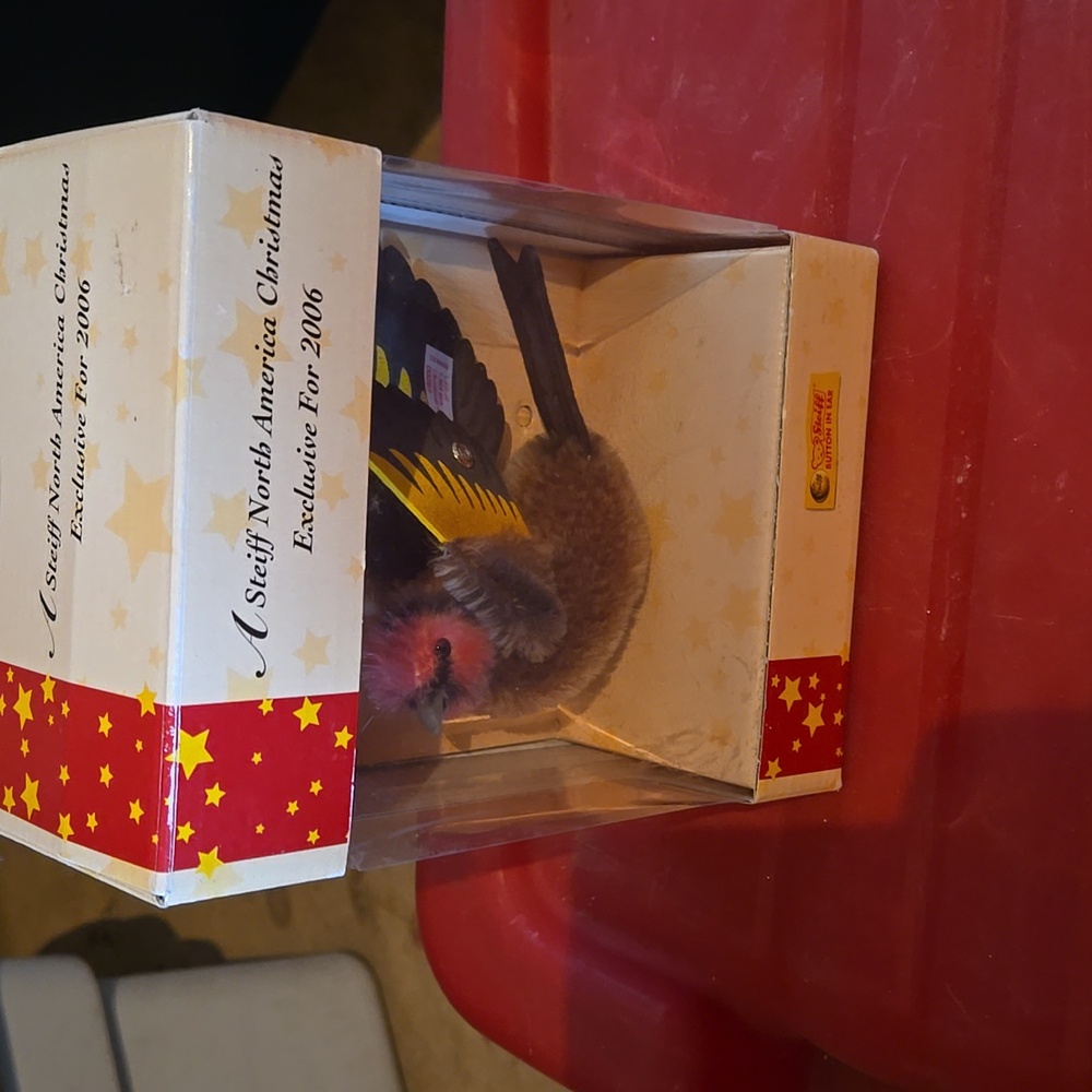 Steiff Christmas Finch New Old Stock - Picture 8 of 8